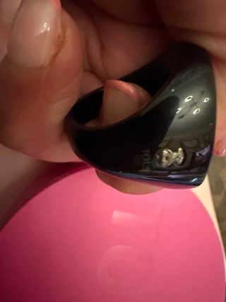 Anillo Tous Resina Negro y Blanco