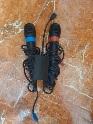 Micrófonos PS2 Negros y Azules