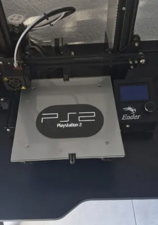 Logo PS2 Playstation 2 Impreso 3D