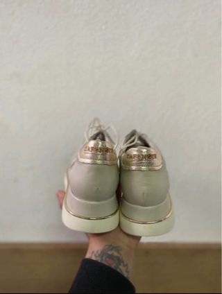 Sneakers Donna CafeNoir Beige/oro