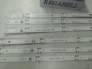 Kit Tiras LED LG43LK5100PLA, (Ref-20)