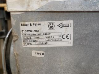 Extractor de humos industrial