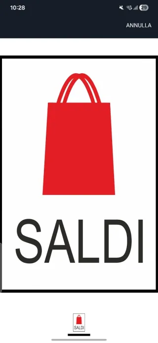 Saldi - Borsa shopping rossa