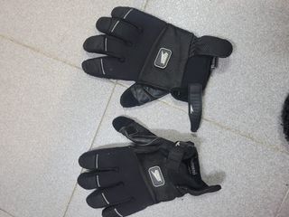 Casco Moto Negro + Guantes Talla M