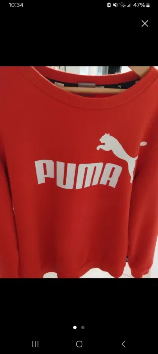 Sudadera Puma Roja 11/12 años
