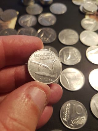 Lotto 47 Monete 10 Lire Repubblica Italiana UNC