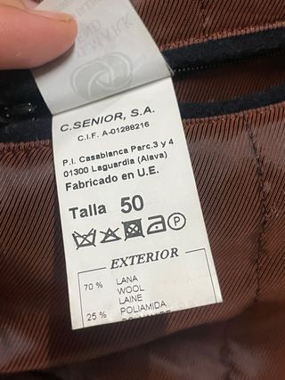 Abrigo Loden Azul Talla L