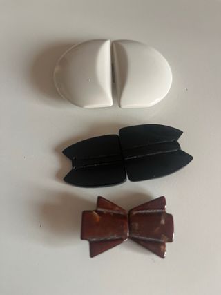 3 Fibbie per cintura bianca