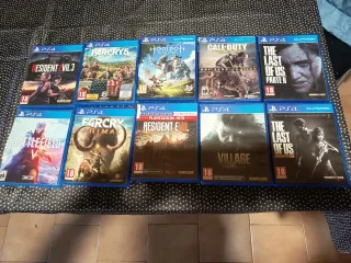 PS4 Videojuegos: Resident Evil, Far Cry, Last of U