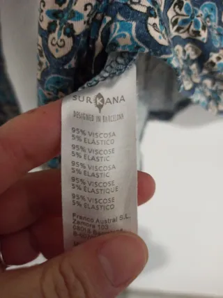 Camiseta Surkana Manga Larga Estampada Talla L