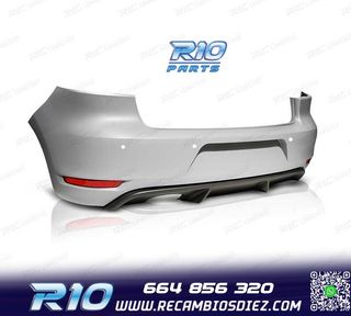 PARAGOLPES TRASERO PARA VOLKSWAGEN VW GOLF 6 LOOK GTI PDC