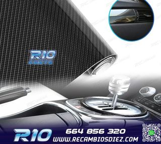 VINILO ADHESIVO CARBONO 5D NEGRO BRILLANTE