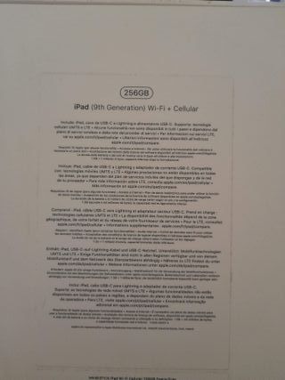 iPad 10.2 Wifi + Cellular 256GB + Pencil