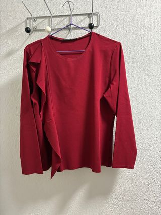 Camiseta Purificación Garcia Talla L Burdeos