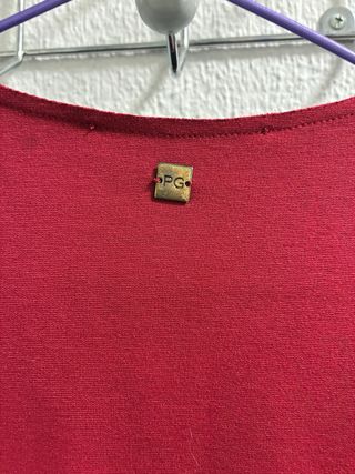 Camiseta Purificación Garcia Talla L Burdeos