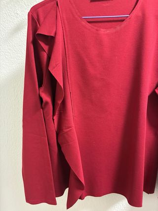 Camiseta Purificación Garcia Talla L Burdeos