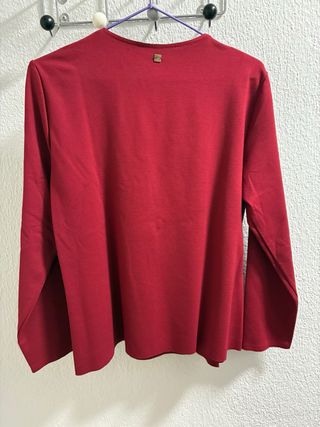 Camiseta Purificación Garcia Talla L Burdeos