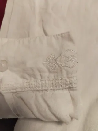 Camisa fallero blanca algodón 100%