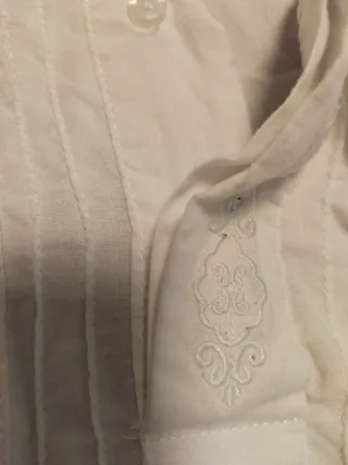 Camisa fallero blanca algodón 100%