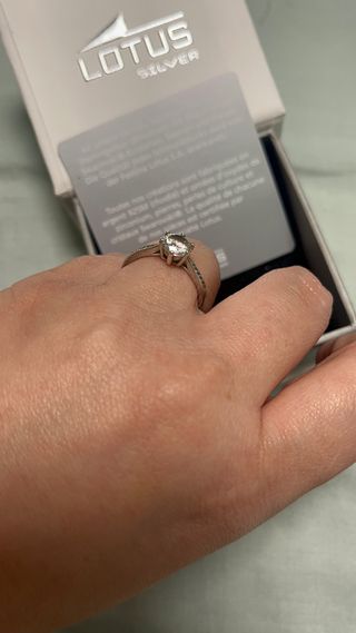 Anillo Lotus Silver Circonita Plata