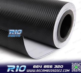 VINILO ADHESIVO CARBONO NEGRO