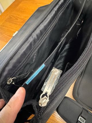 Borsa cartella Piquadro in pelle nera