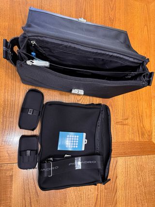 Borsa cartella Piquadro in pelle nera