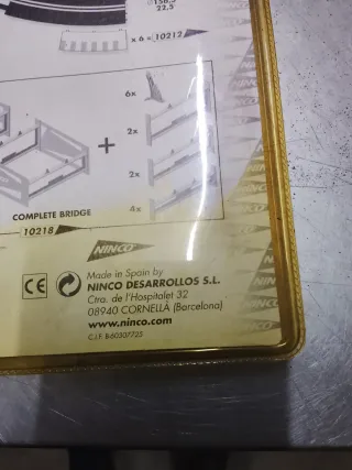 Ninco Blíster Media Recta 20 cm