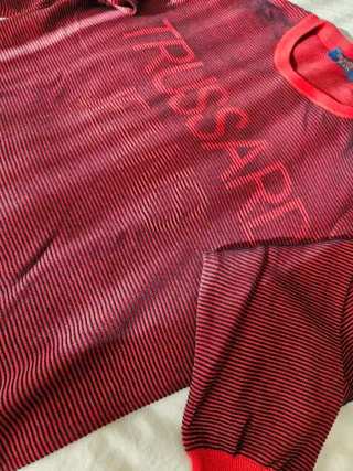 Maglia Trussardi Jeans righe rosse e nere