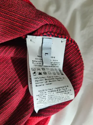 Maglia Trussardi Jeans righe rosse e nere