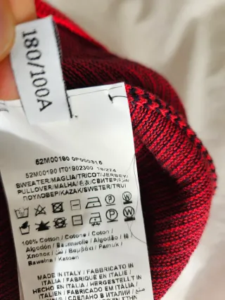 Maglia Trussardi Jeans righe rosse e nere