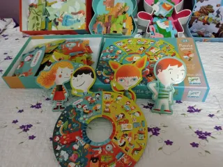 Lote Puzzles Djeco 36 y 24 piezas + 3 años.