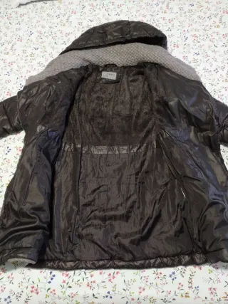 Chaquetón acolchado mujer negro