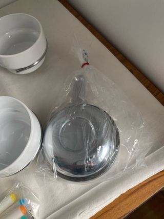 Set Fondue Blanco Sin Estrenar