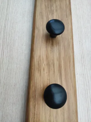 Perchero Rústico Madera y Metal