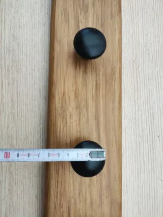 Perchero Rústico Madera y Metal