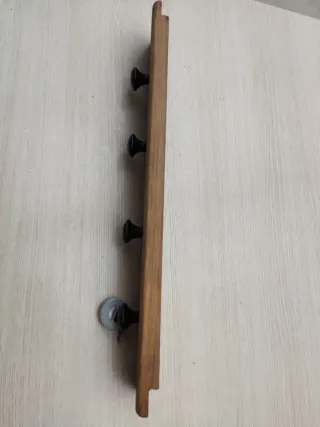 Perchero Rústico Madera y Metal