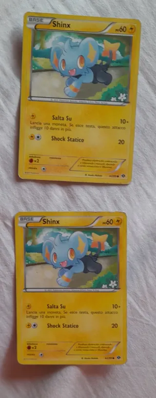 2 Carte Pokemon Shinx Base