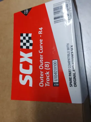 Scalextric curva super exterior r4 pista gris