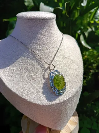 Collar musgo natural encapsulado