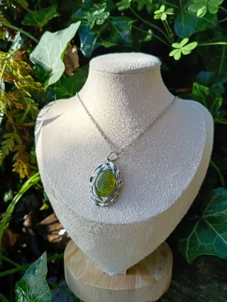 Collar musgo natural encapsulado