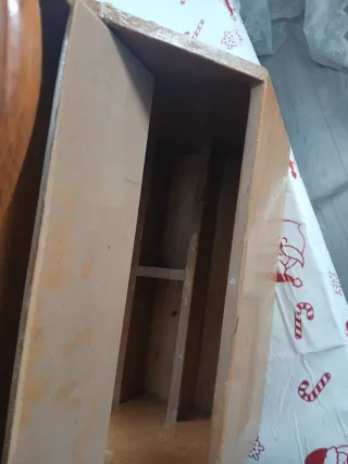 Caja rústica para lustrar zapatos hecha a mano