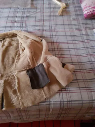 Giacca in pelle scamosciata donna L