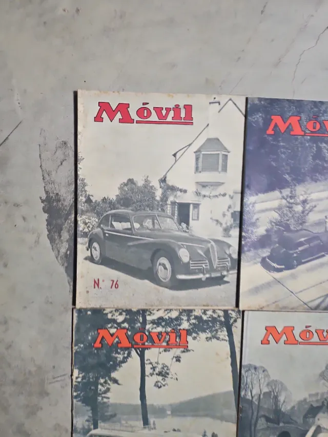 Lote 8 Revistas Móvil 1951-1952