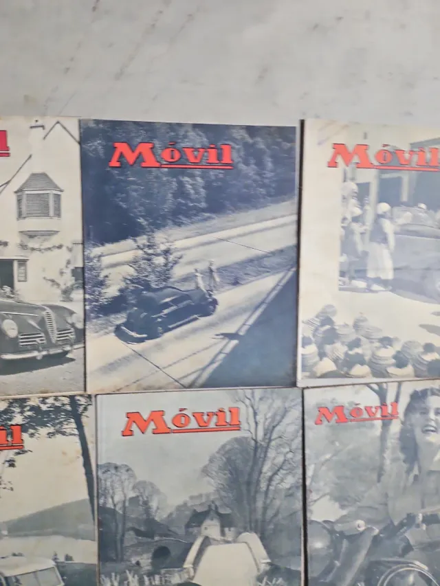 Lote 8 Revistas Móvil 1951-1952