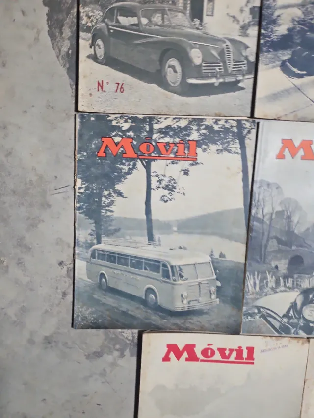 Lote 8 Revistas Móvil 1951-1952