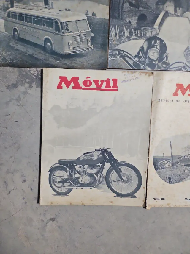 Lote 8 Revistas Móvil 1951-1952