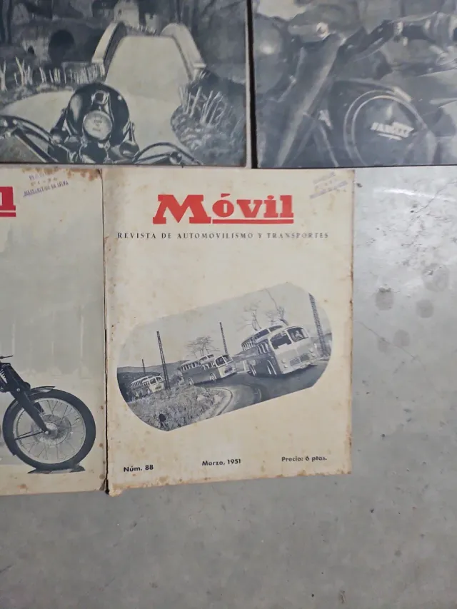 Lote 8 Revistas Móvil 1951-1952