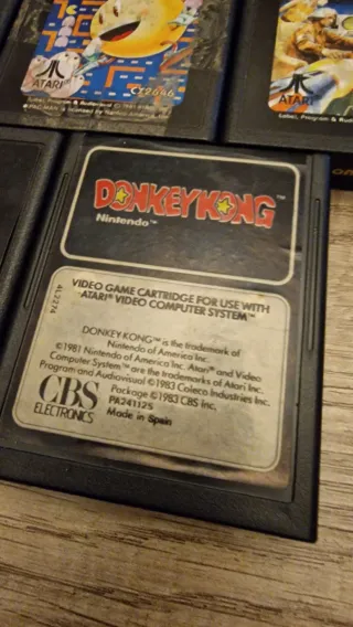 Lote 5 juegos Atari: Missile Command, Pac-Man, Ast