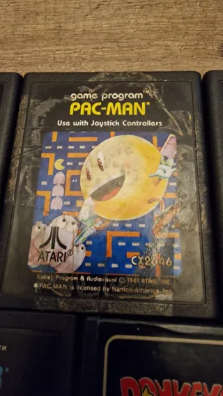 Lote 5 juegos Atari: Missile Command, Pac-Man, Ast